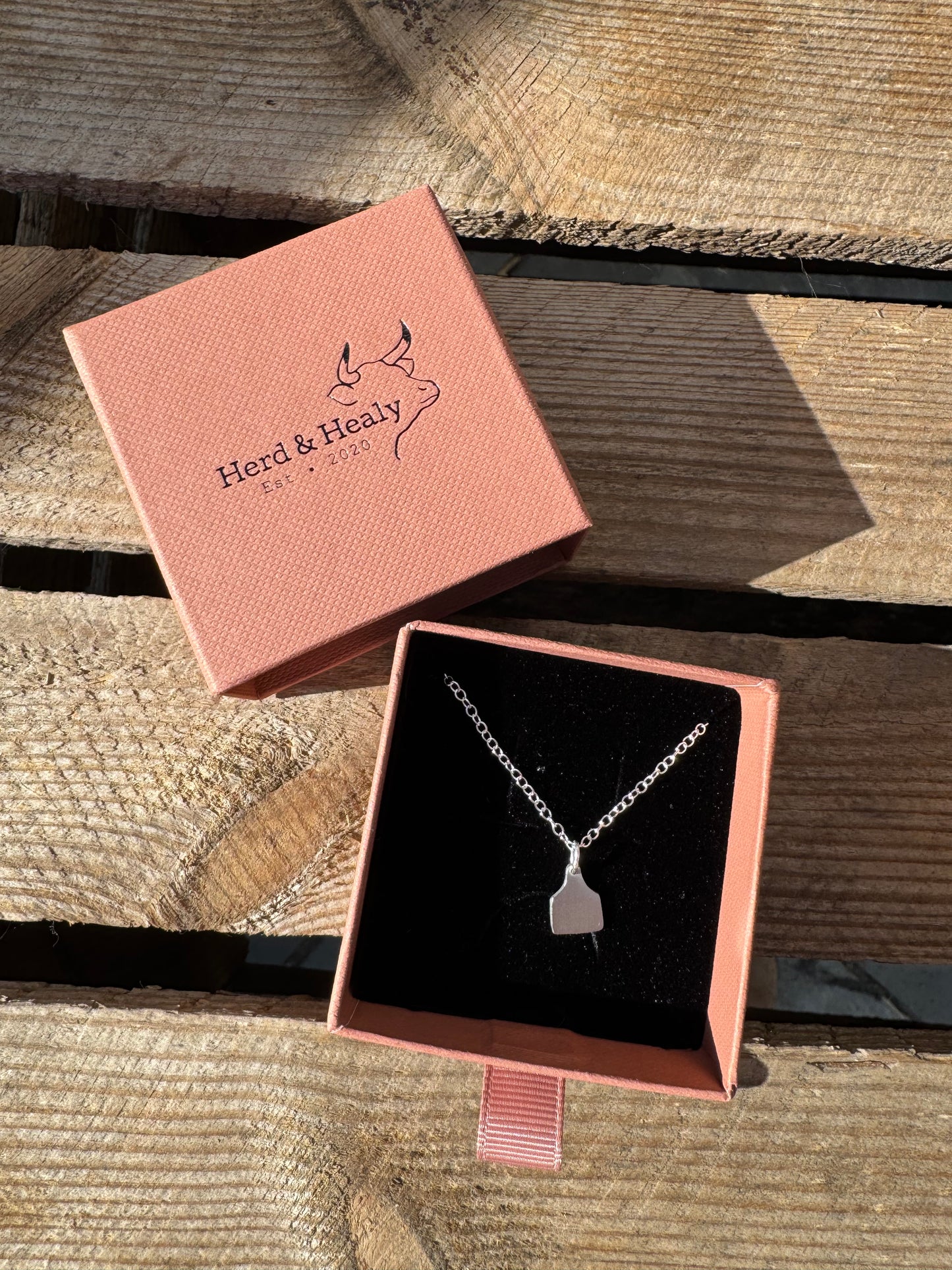 Mini Cow Tag Necklace
