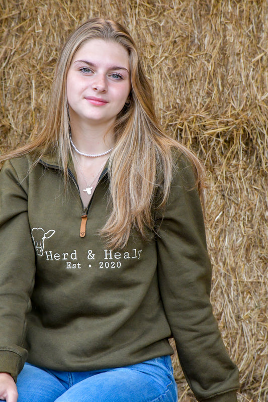 SALE - Quail Quarter Zip (Khaki)