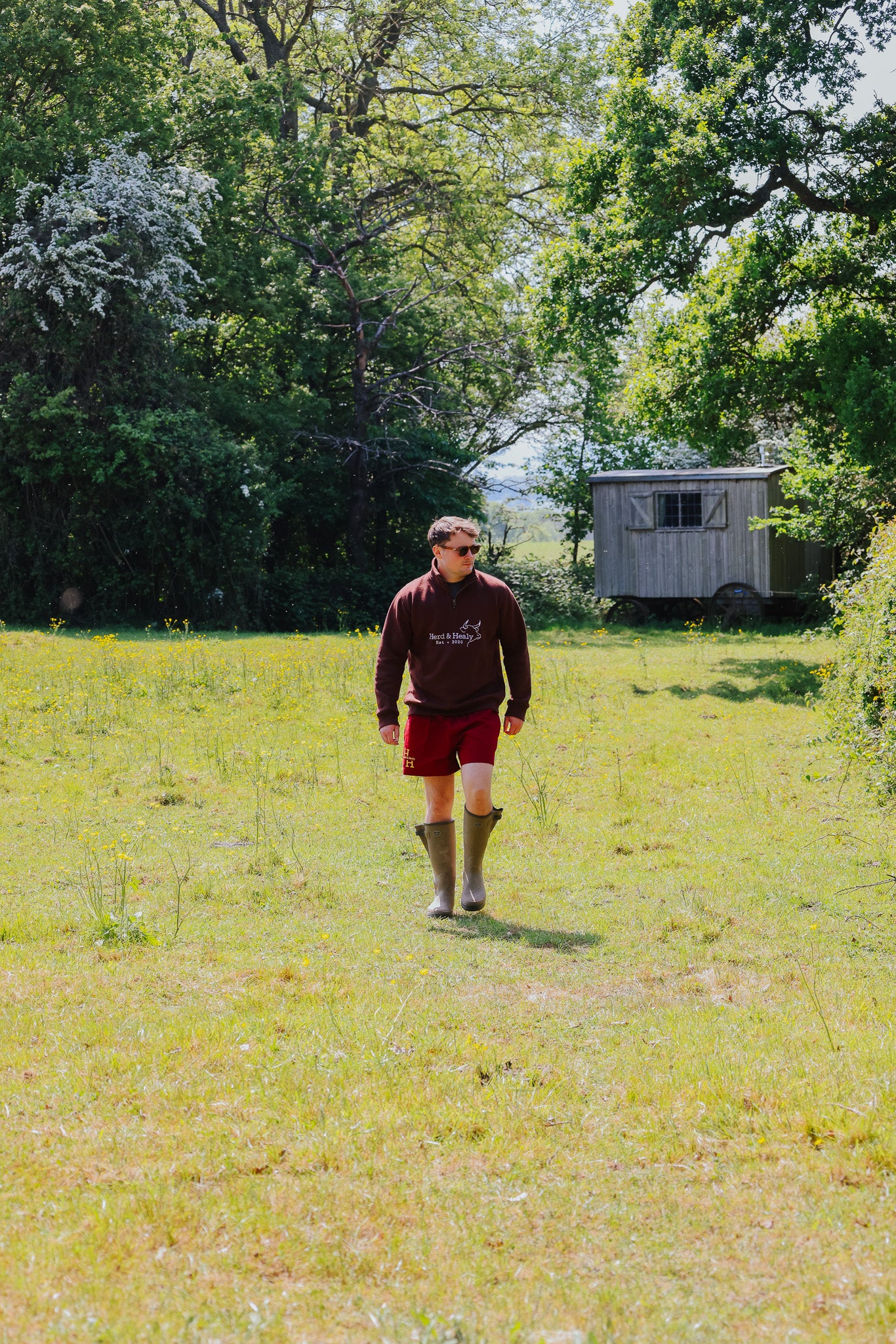 Quail Quarter Zip (Brown)