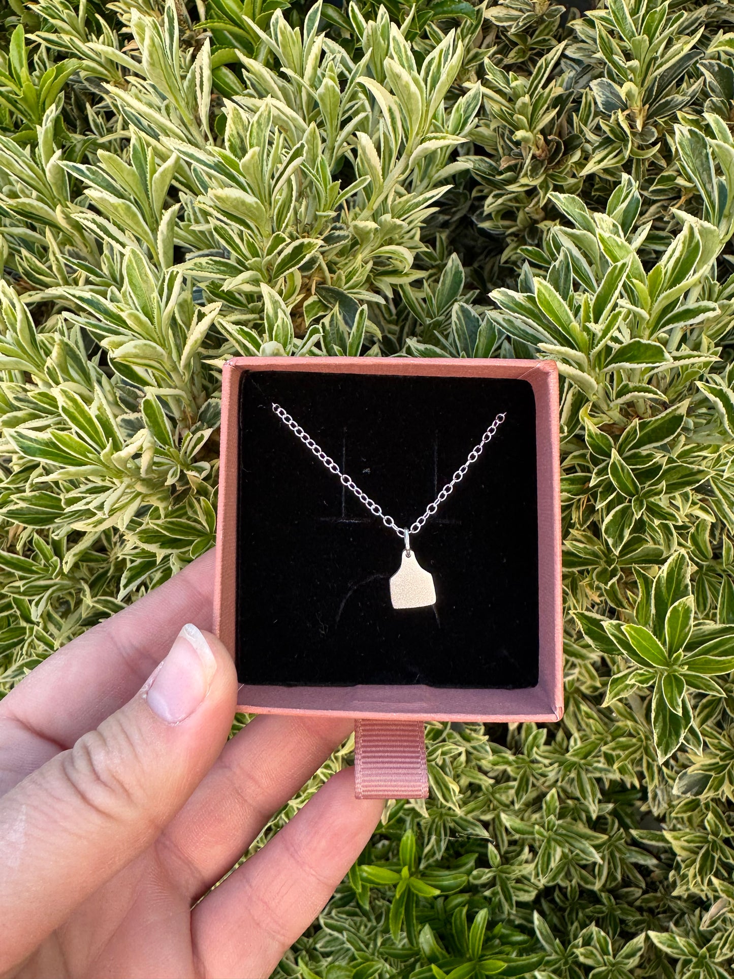 Mini Cow Tag Necklace