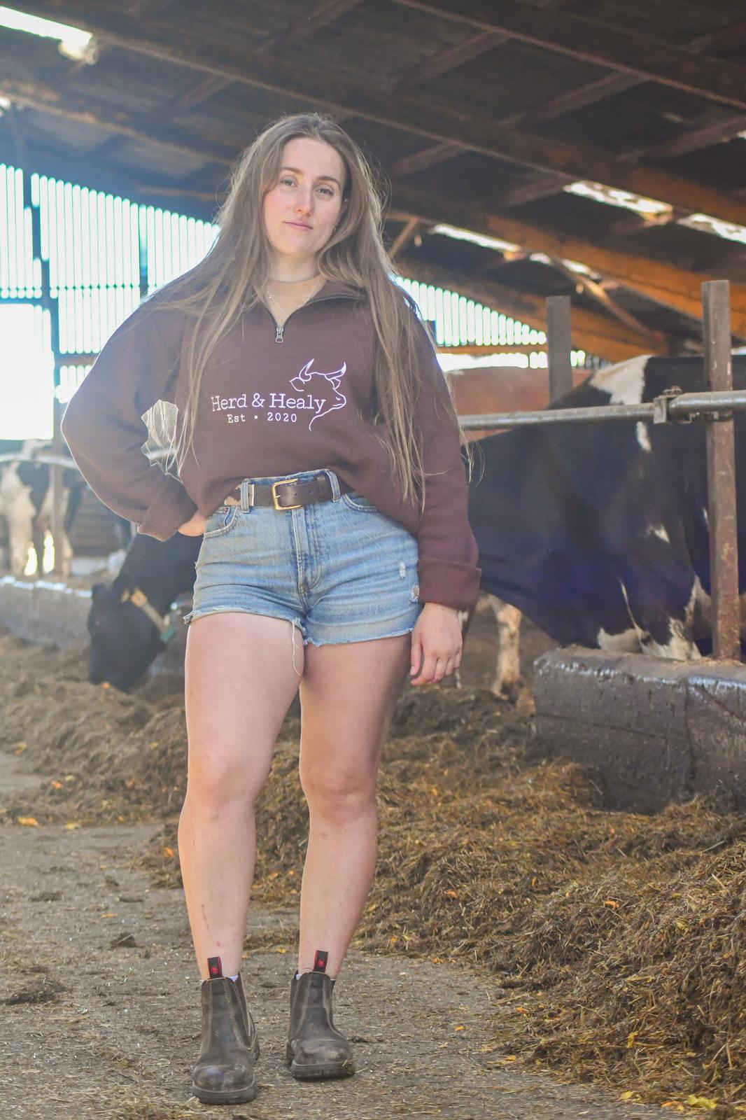 Quail Quarter Zip (Brown)