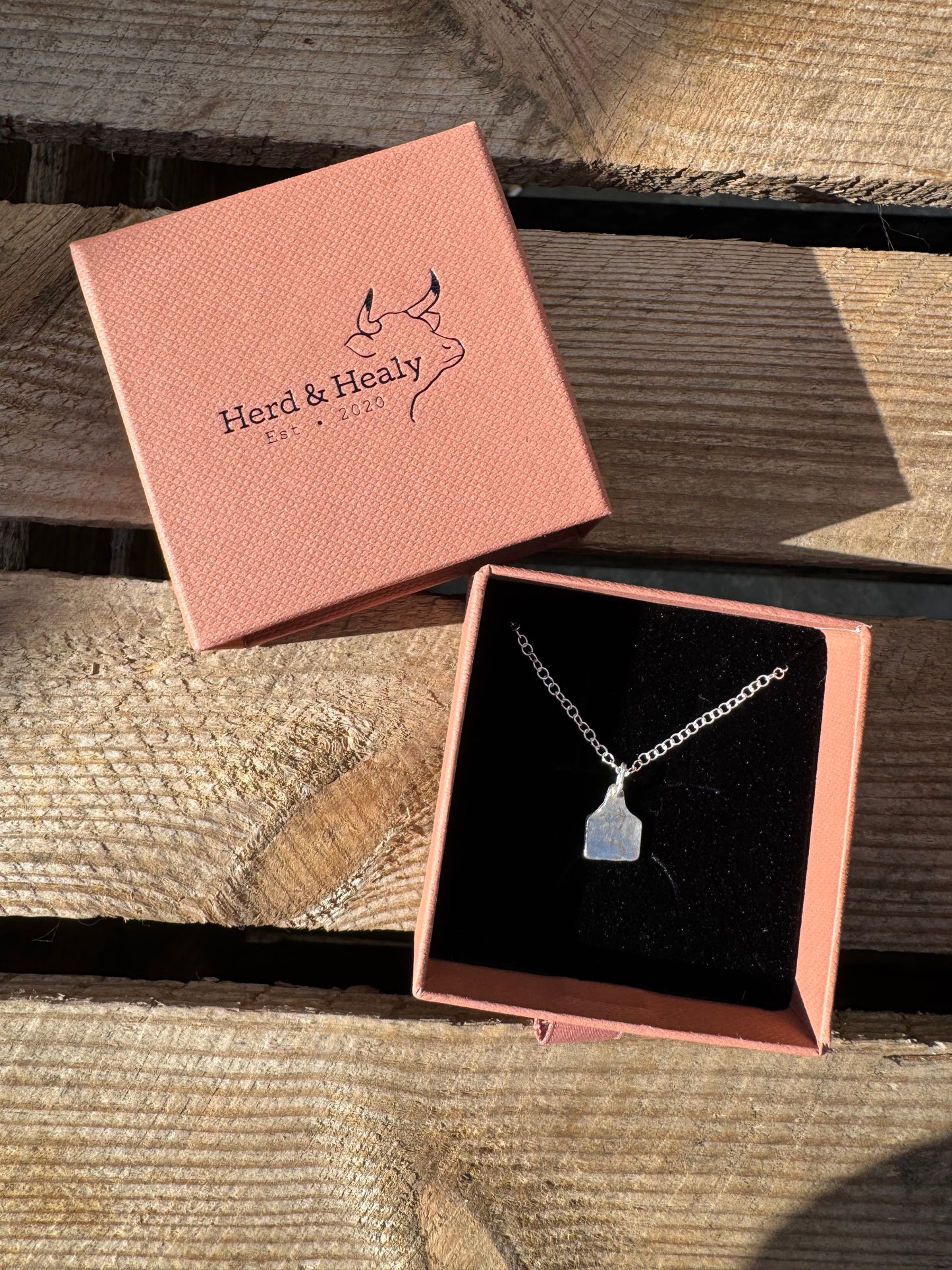 Mini Cow Tag Necklace