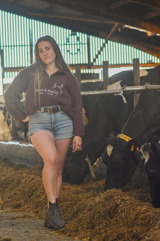 Quail Quarter Zip (Brown)