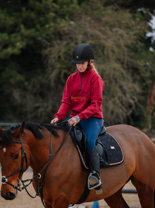 Quail Quarter Zip (Burgundy)