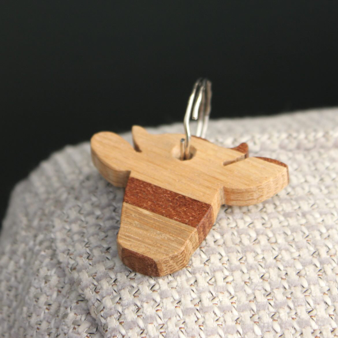 Wooden Keyring (Cow)