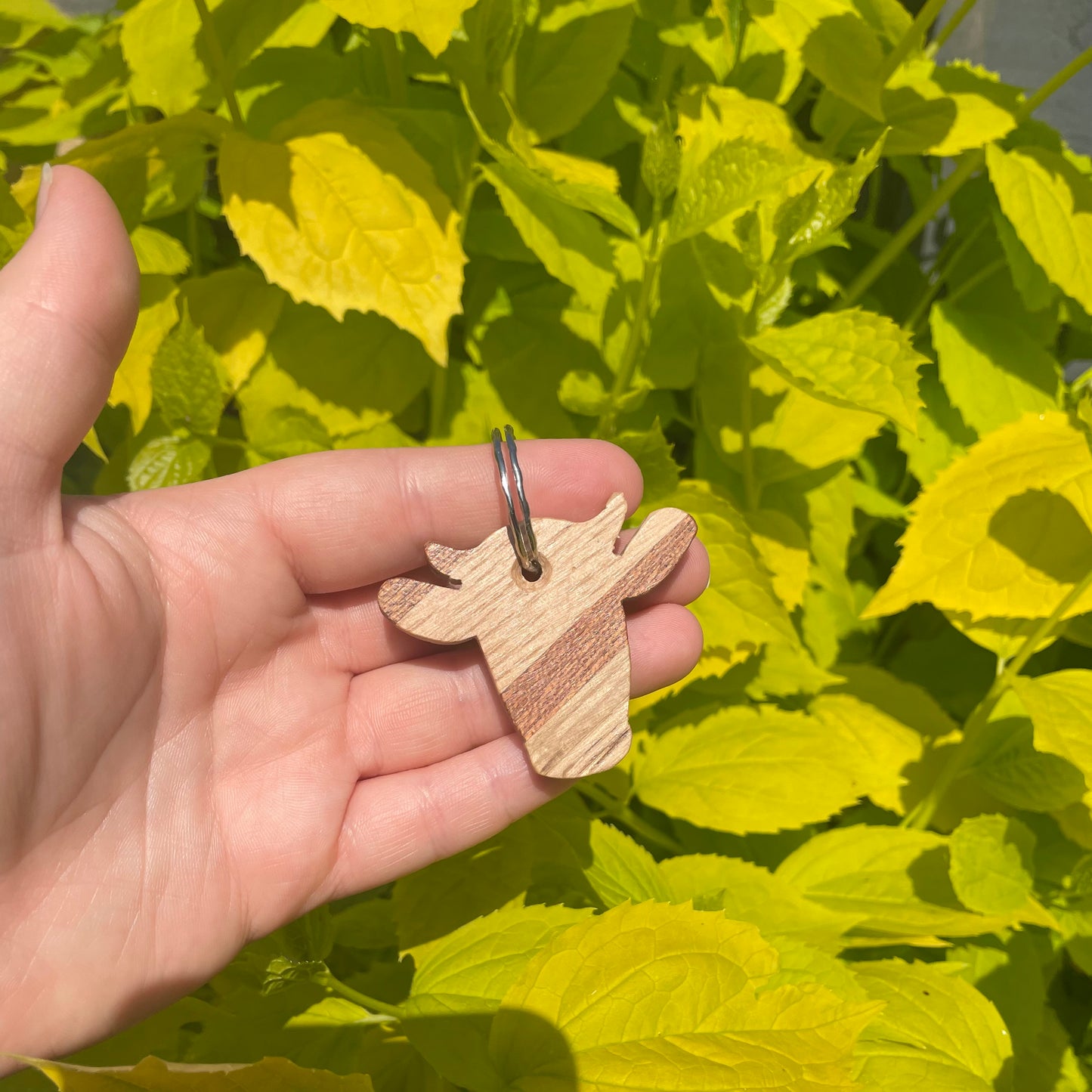 Wooden Keyring (Cow)