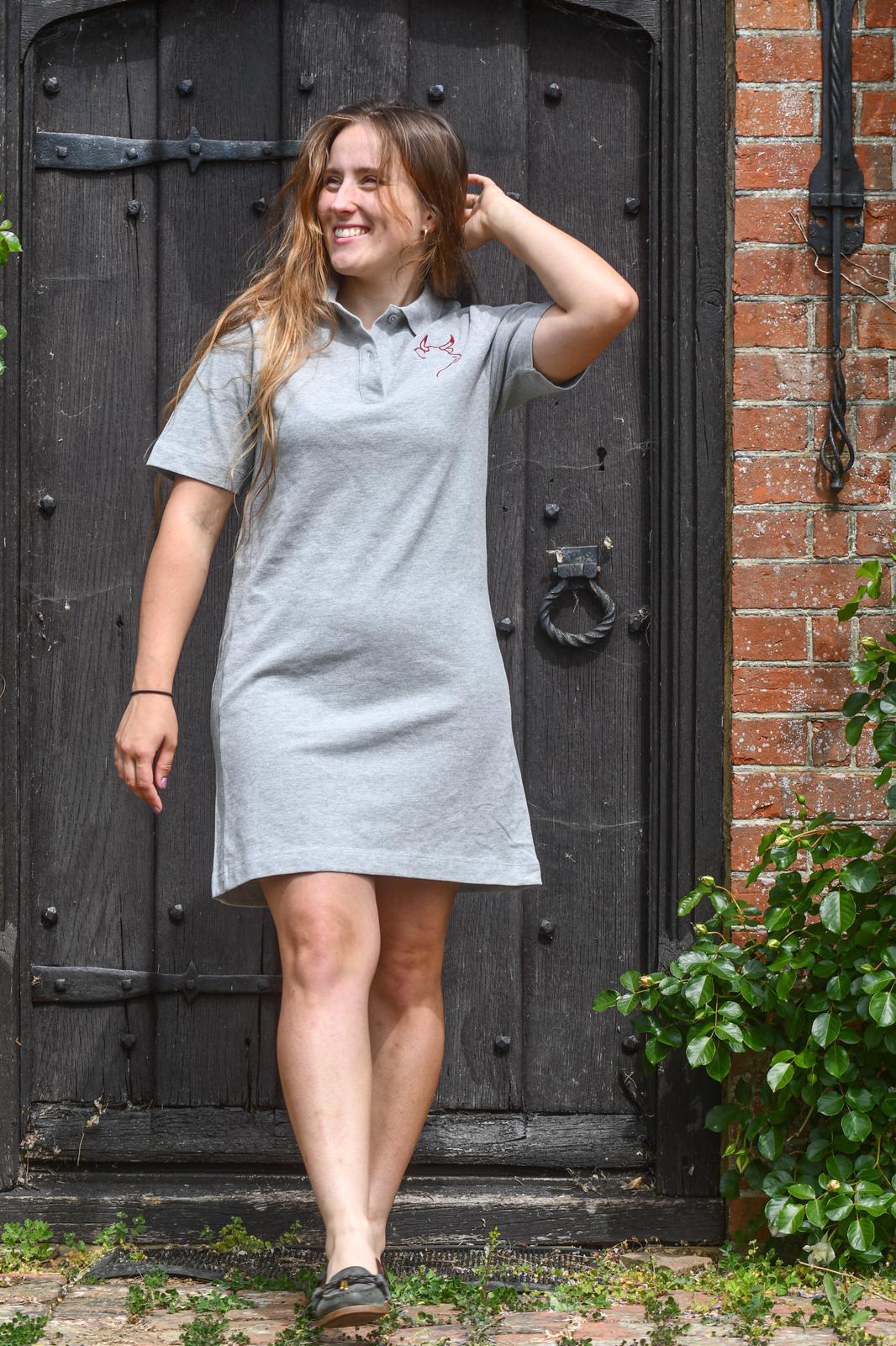 Pluckley Polo Dress (Grey)