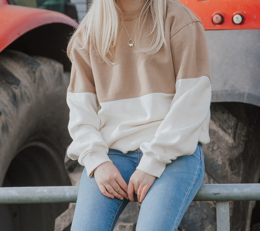 Swanley Sweatshirt (Brown/Cream)