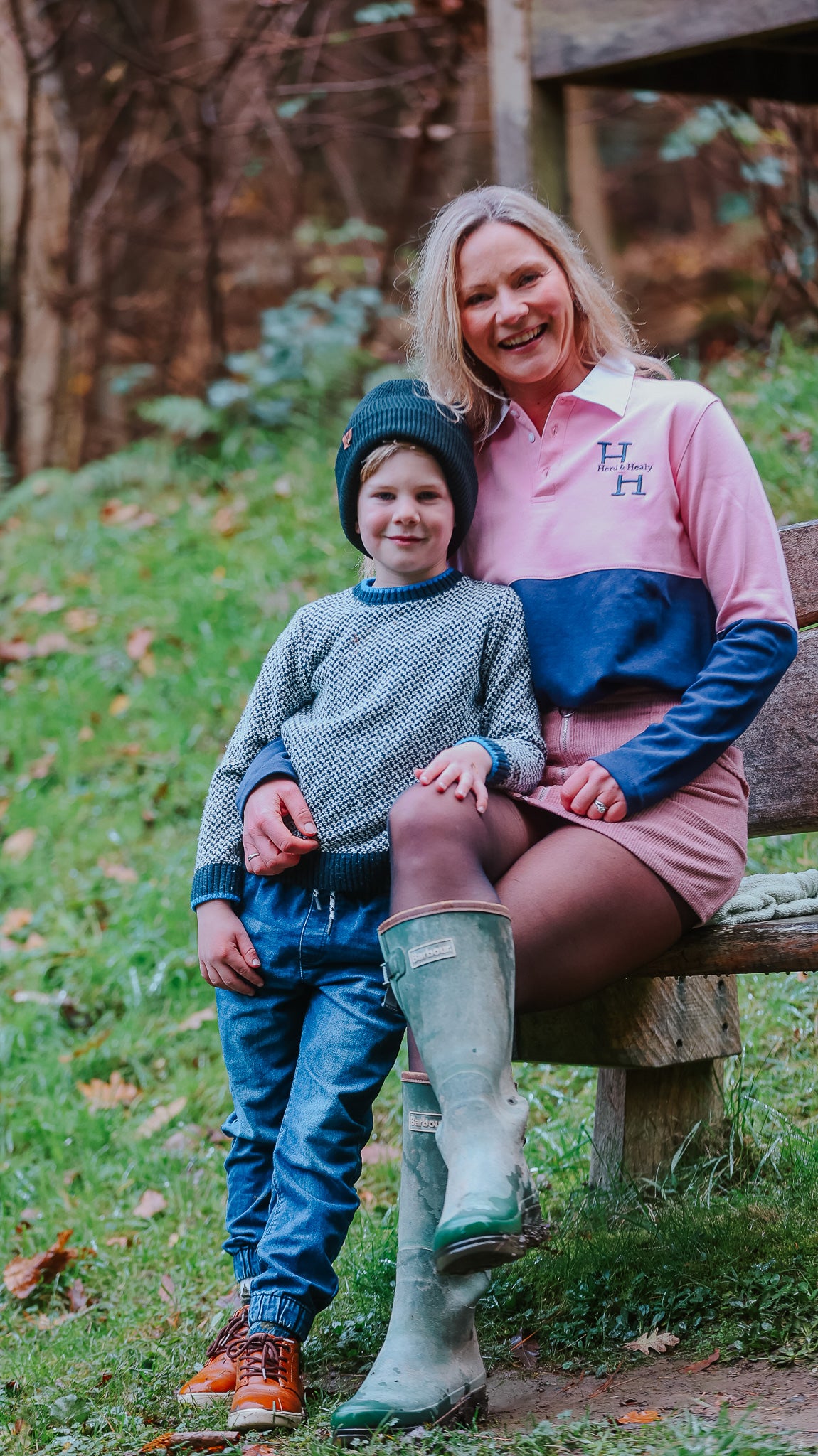 Ryeland Rugby Shirt (Pink/Navy)