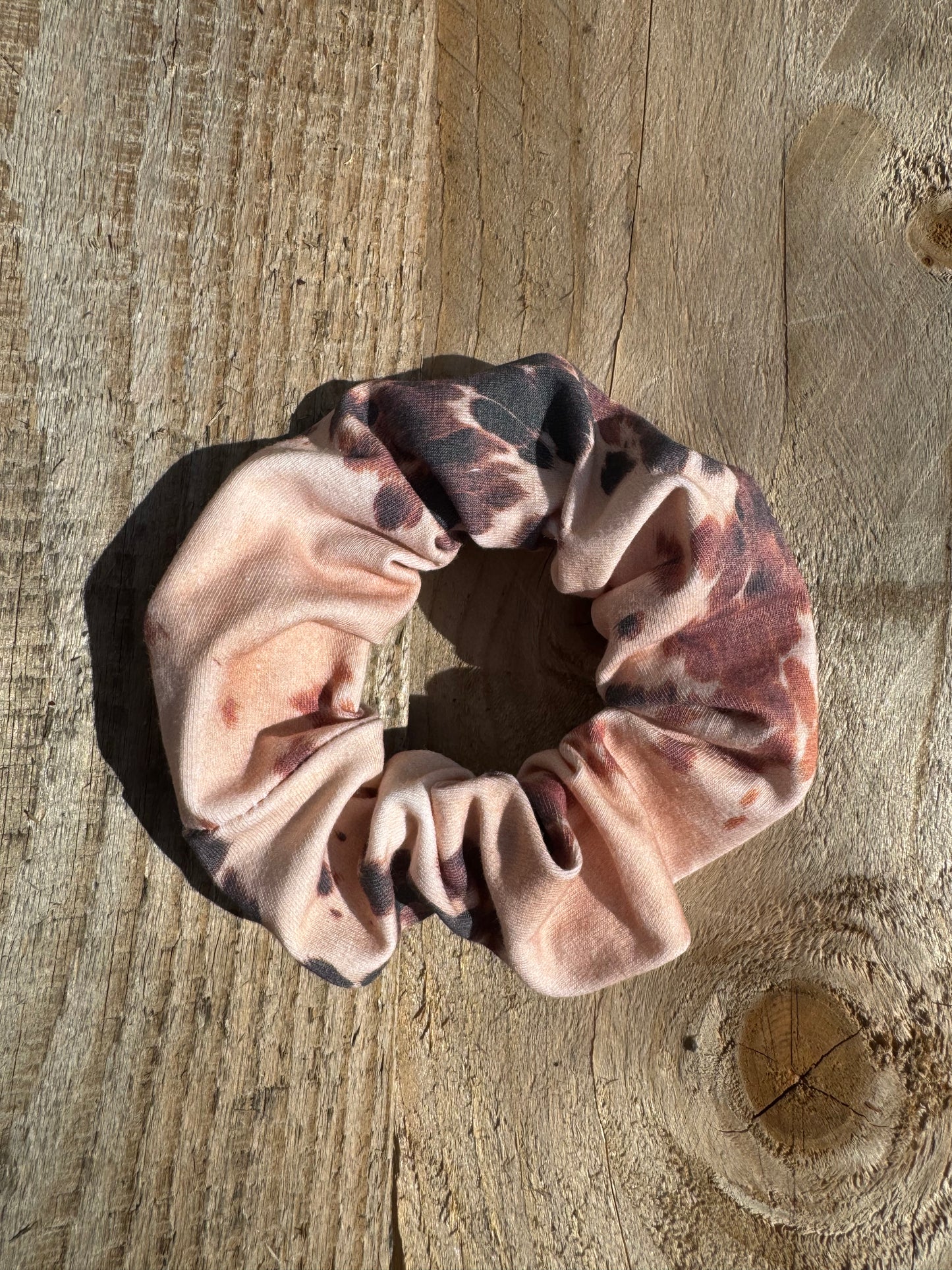 Cow Hide Scrunchie