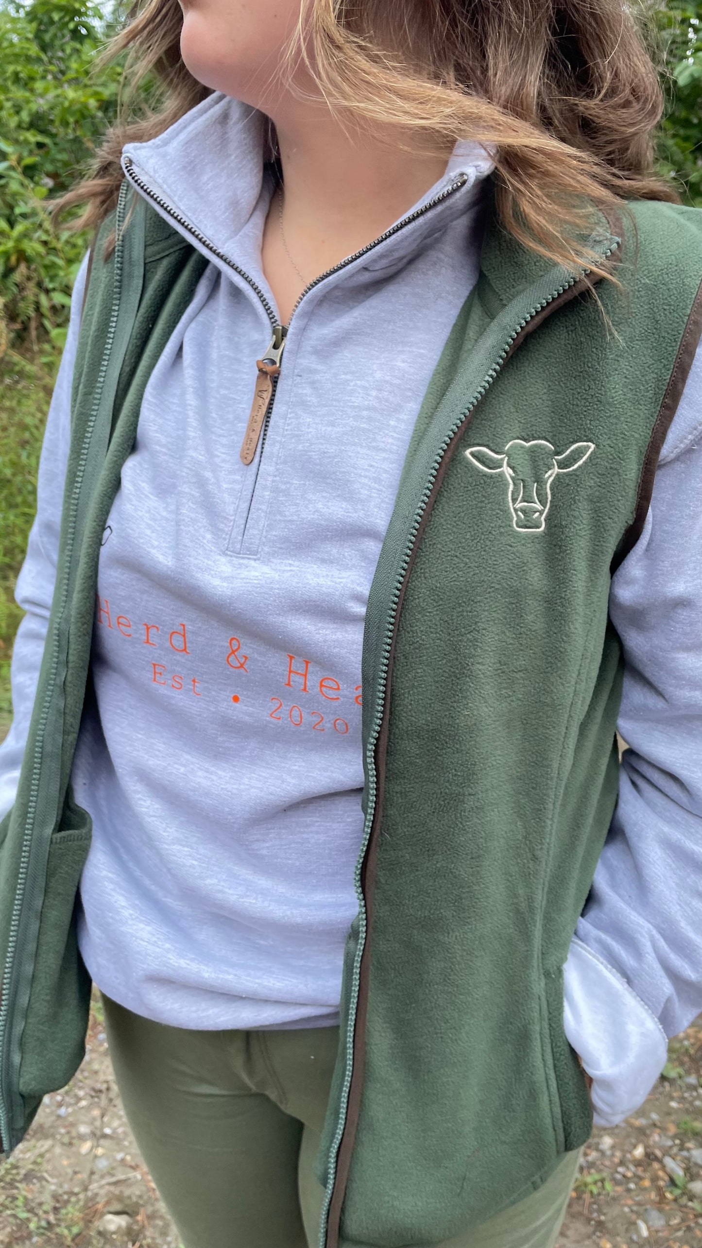 SALE - Moss Green Women’s Gilet Size Small