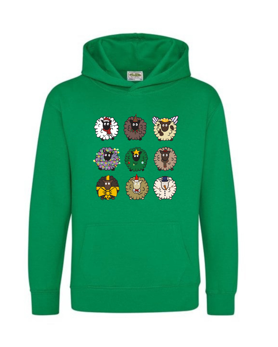 Mini Festive Flock of Sheep Hoodie