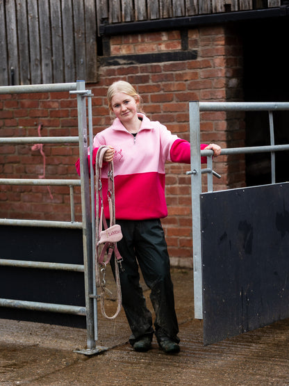 Quantock Quarter Zip (Pink)