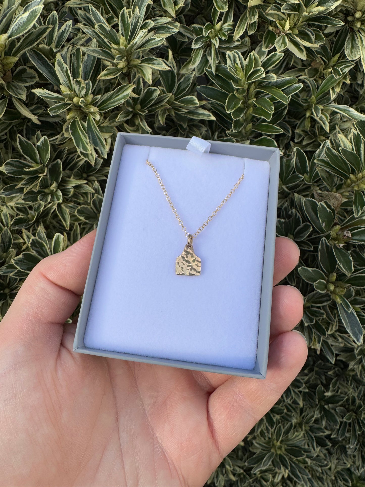 Mini Tag Necklace (Gold Filled)