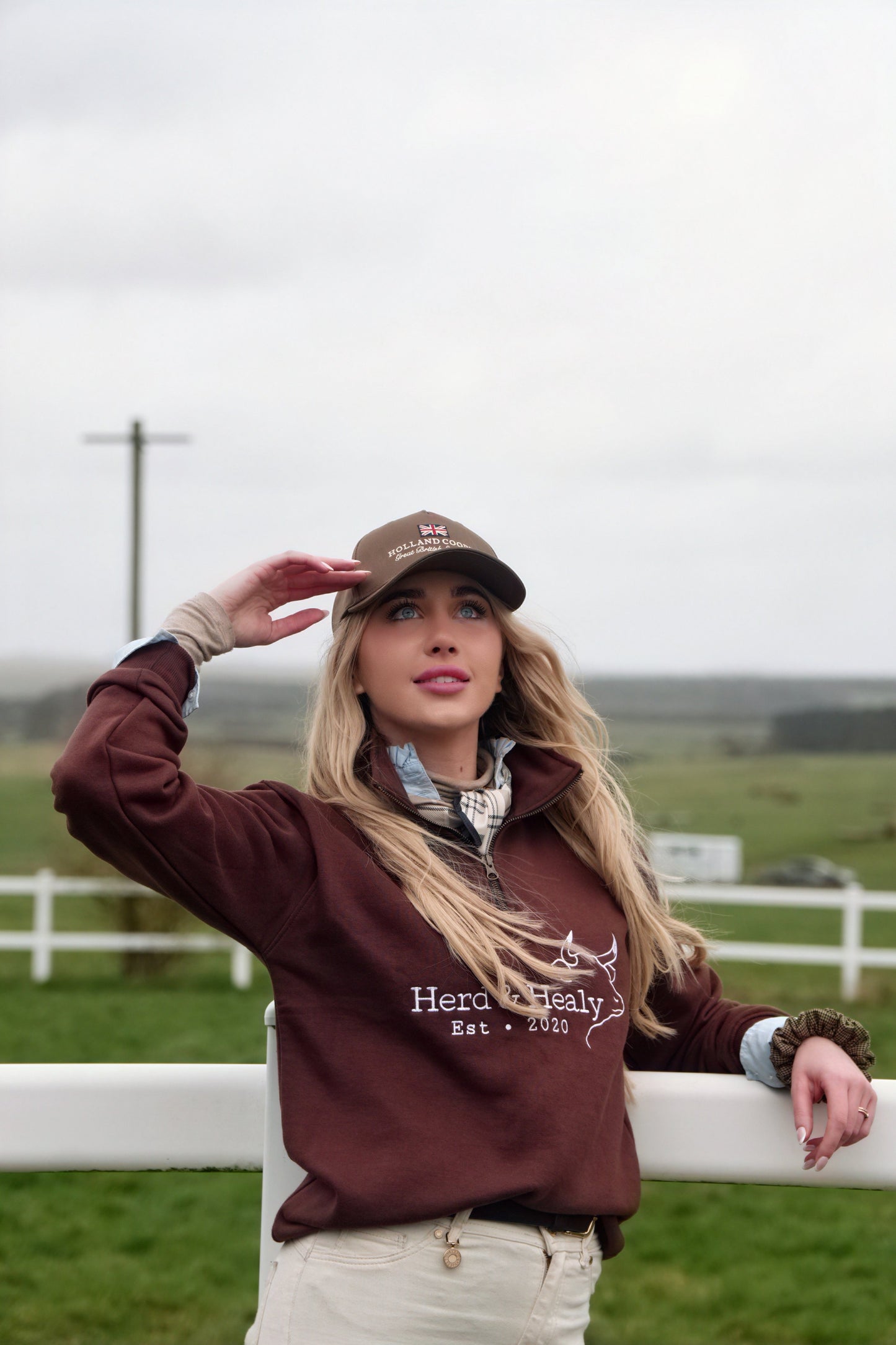 Quail Quarter Zip (Brown)