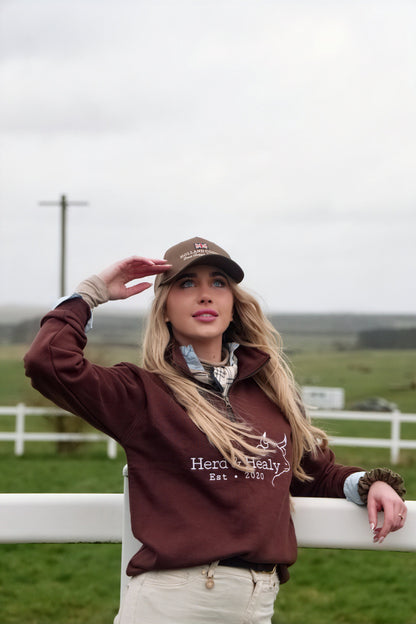 Quail Quarter Zip (Brown)