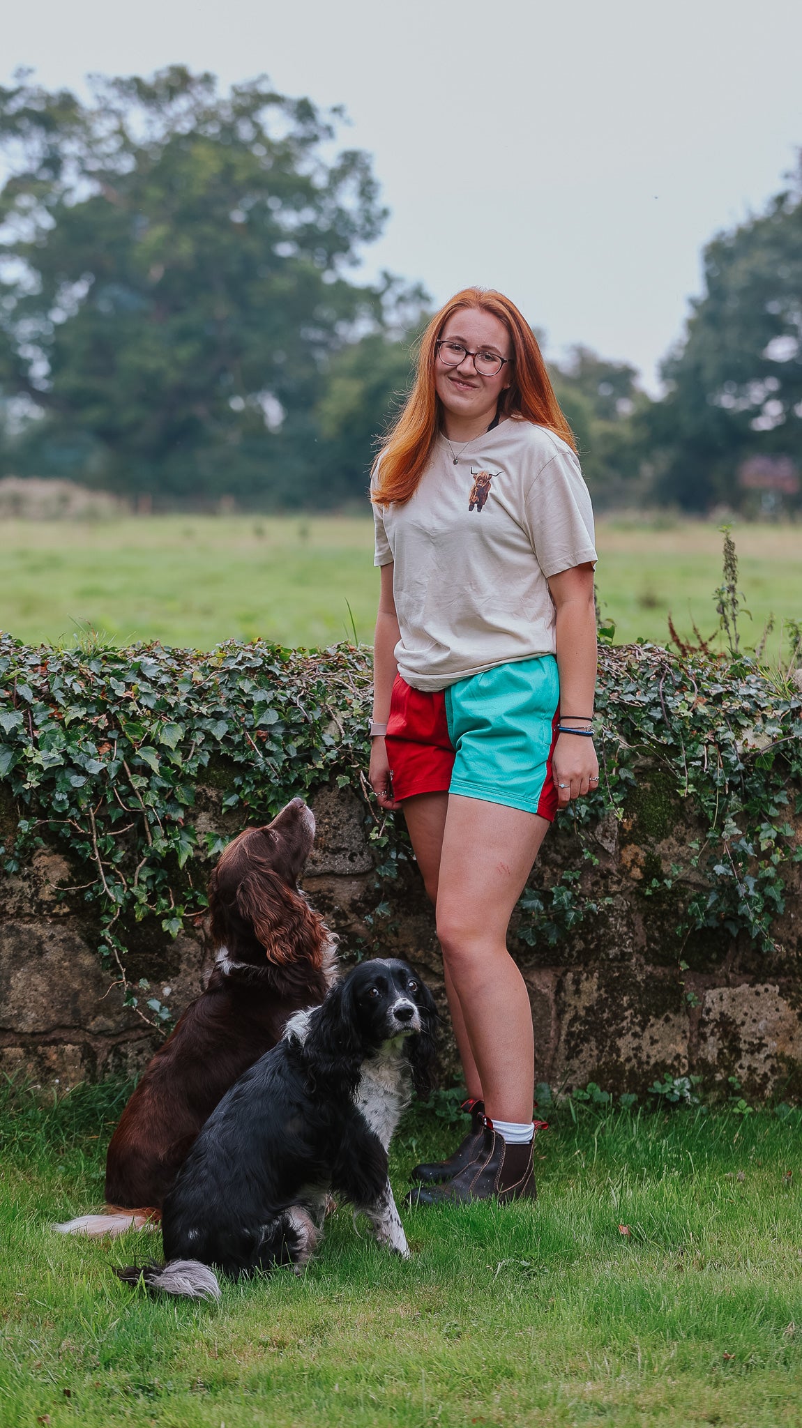 Seabrook Shorts (Burgundy/Teal)