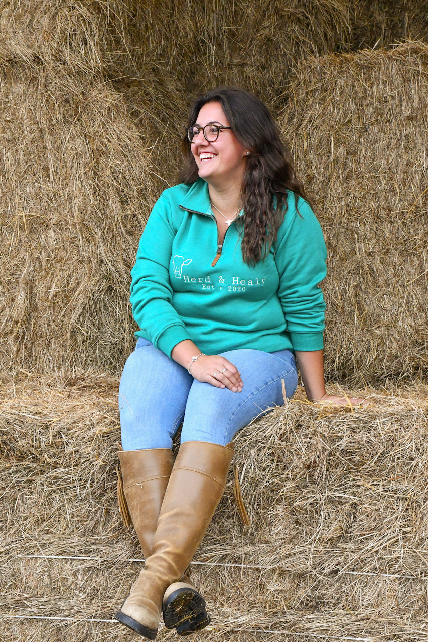 Quail Quarter Zip (Teal)