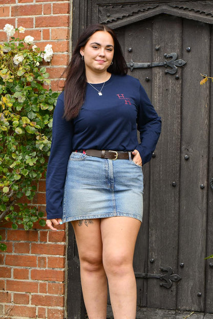 Lamberhurst Long Sleeved Unisex T-shirt (Navy)