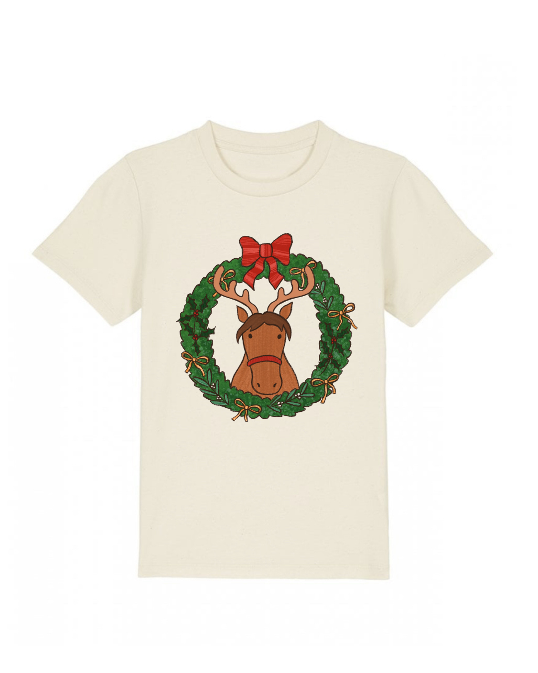 Mane and Mistletoe Wreath T-Shirt