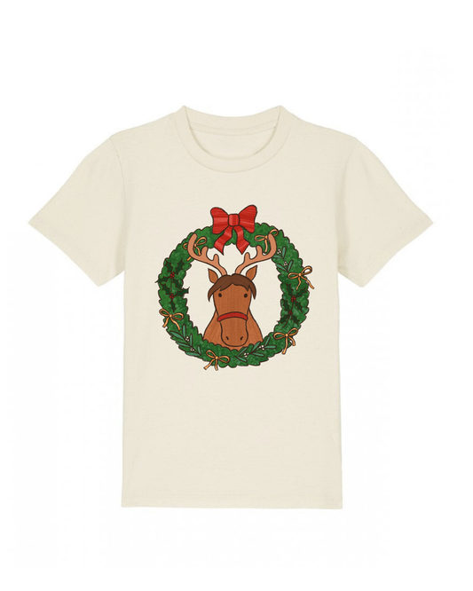 Mane and Mistletoe Wreath T-Shirt