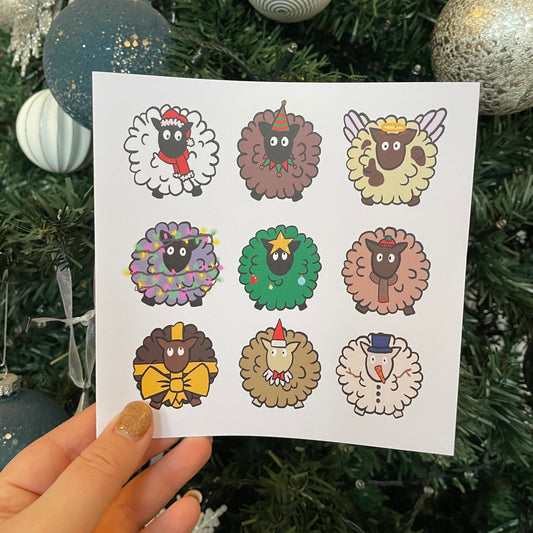 A Sheep’s Christmas Card