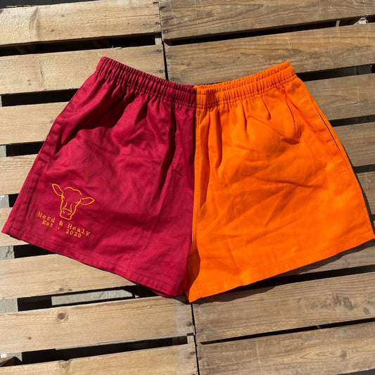 Seabrook Shorts (Burgundy/Orange)