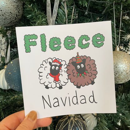 Fleece Navidad Card