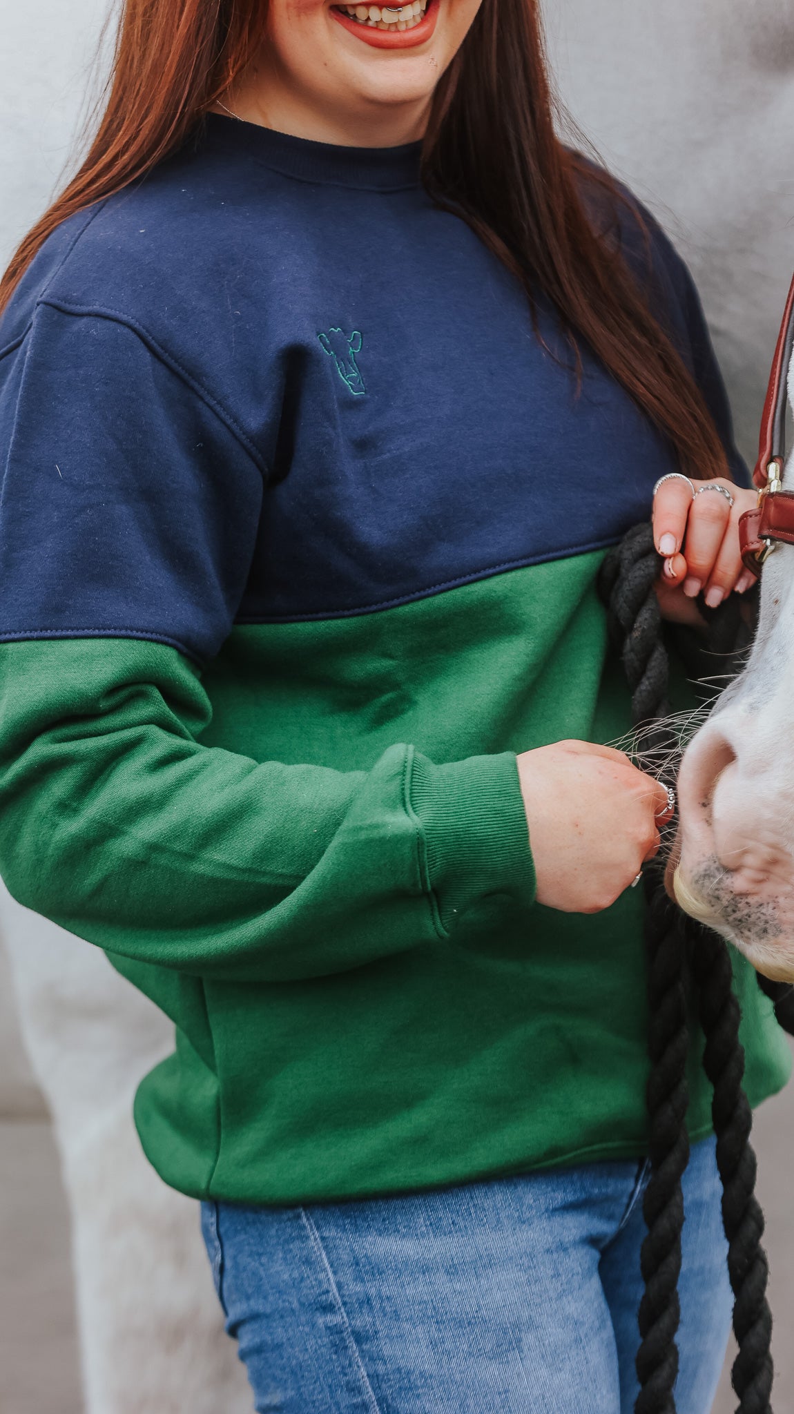 Swanley Sweatshirt (Navy/Bottle Green)