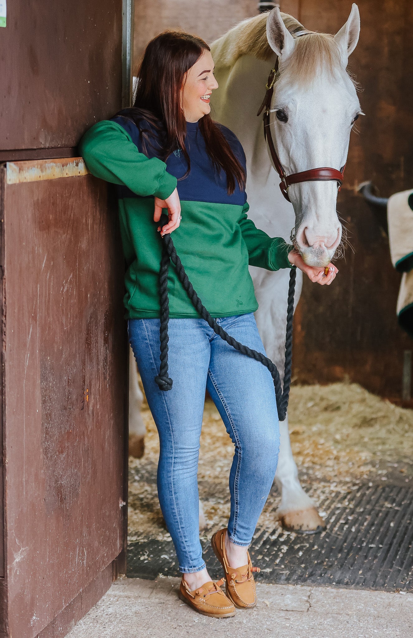 Swanley Sweatshirt (Navy/Bottle Green)