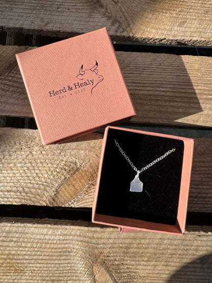 Mini Cow Tag Necklace