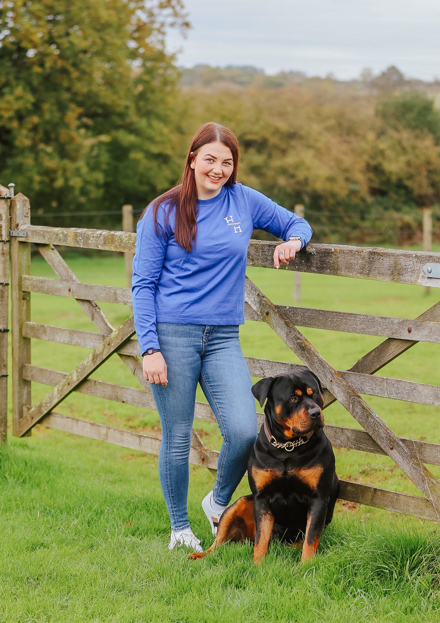 Lydden Long Sleeved Women’s T-shirt (Worker Blue)