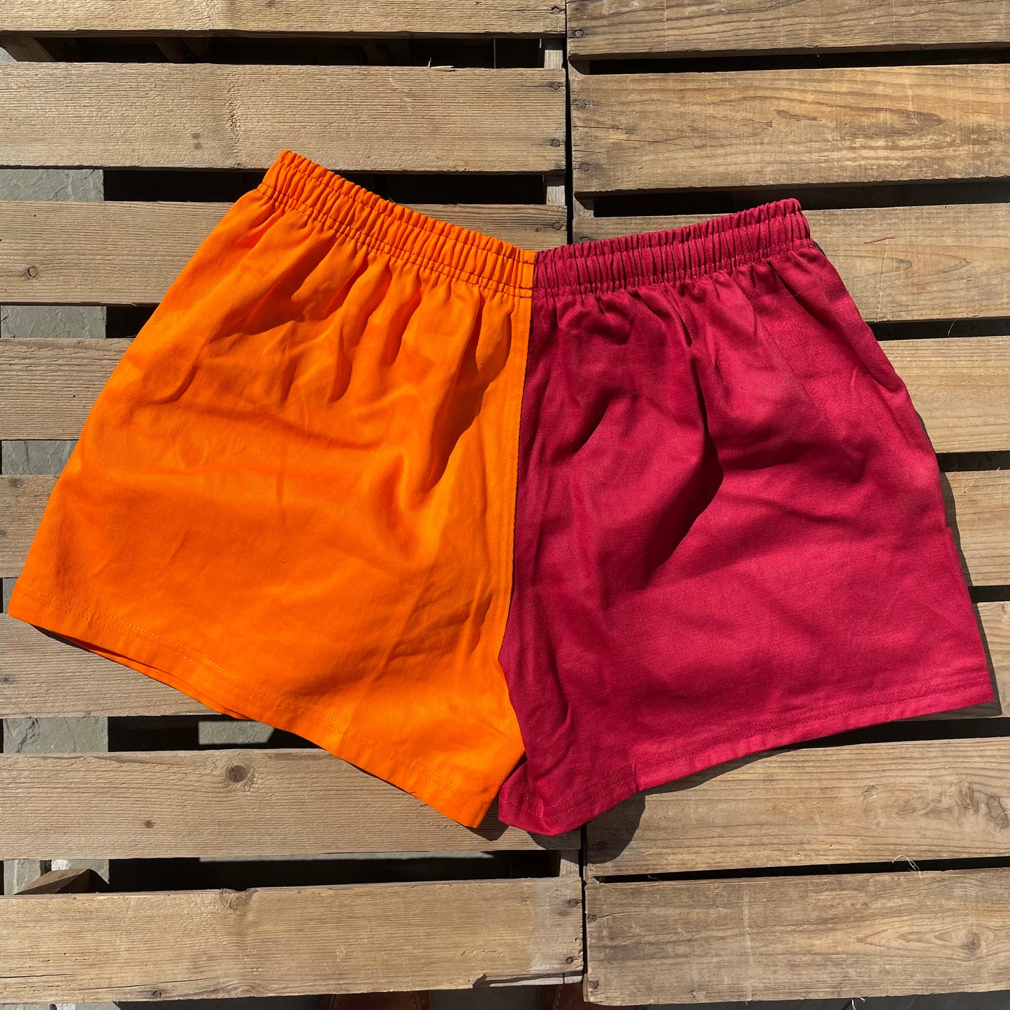 Seabrook Shorts (Burgundy/Orange)