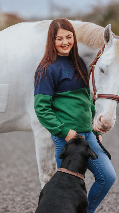 Swanley Sweatshirt (Navy/Bottle Green)