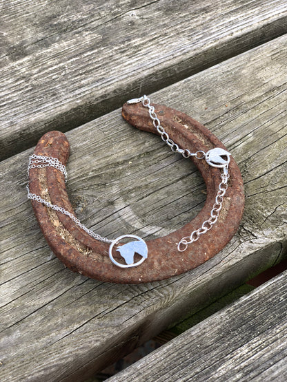 Horse Ring Necklace