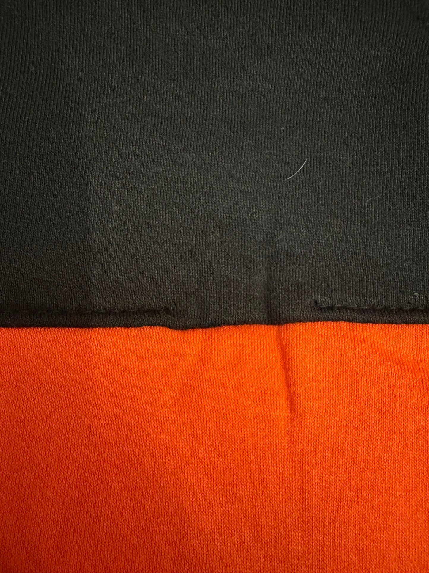 SALE - Black/Orange Quantock Quarter Zip Size Large