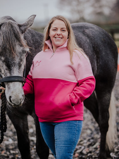 Quantock Quarter Zip (Pink)