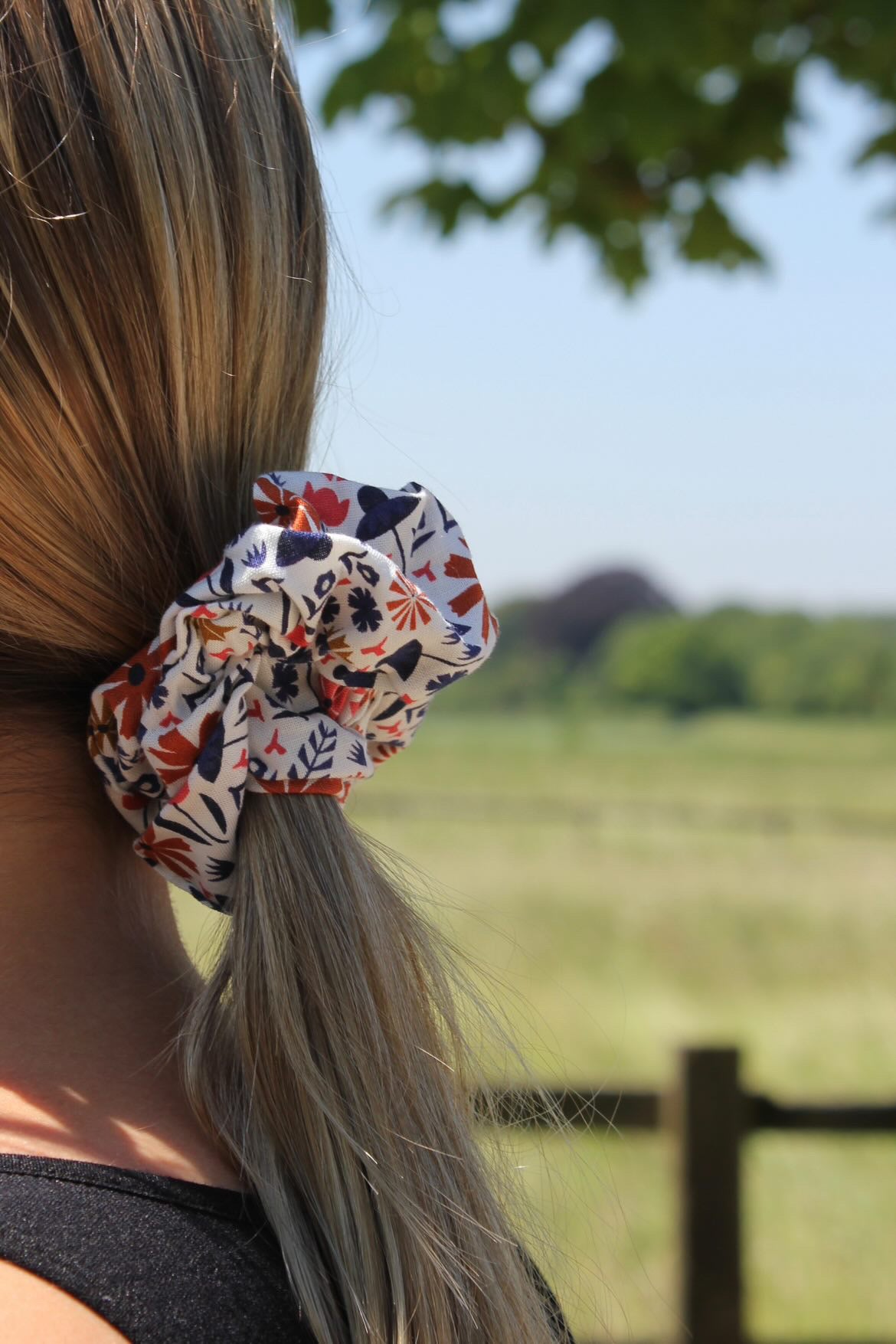 Floral Scrunchie