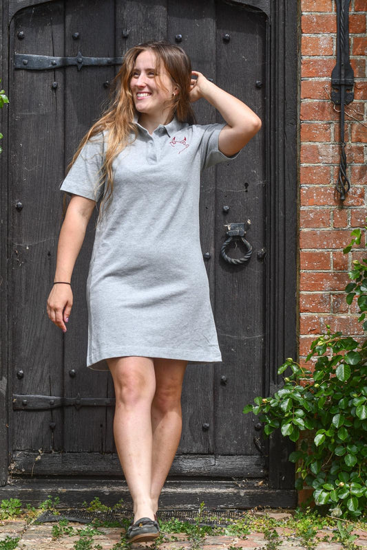 Pluckley Polo Dress (Grey)