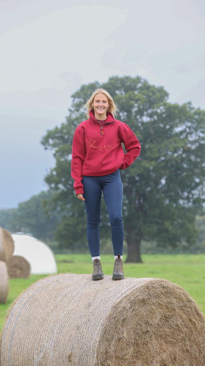 Quail Quarter Zip (Burgundy)