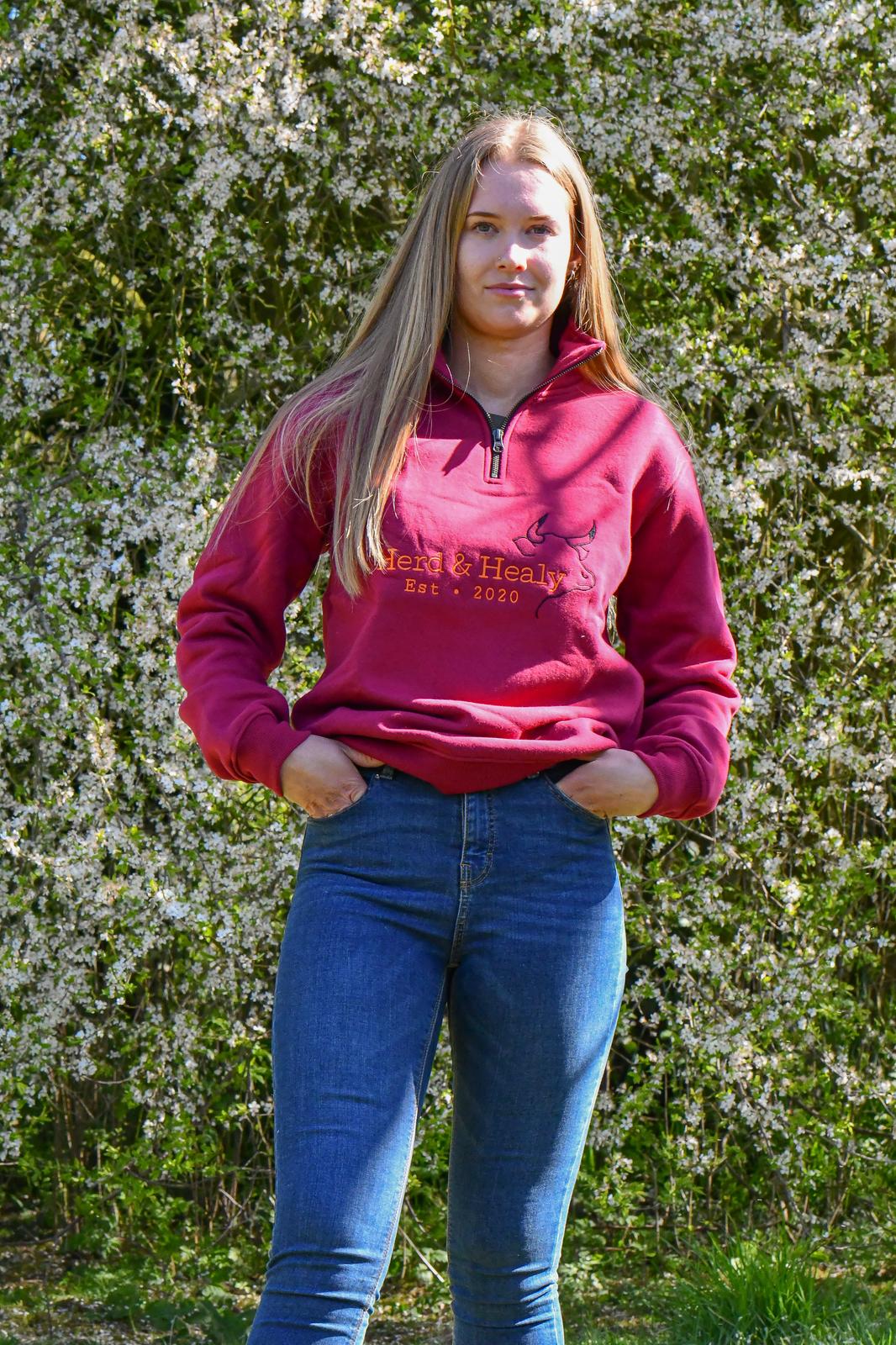 Quail Quarter Zip (Burgundy)