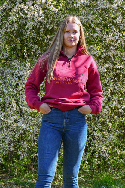 Quail Quarter Zip (Burgundy)