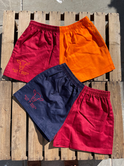 Seabrook Shorts (Burgundy/Orange)