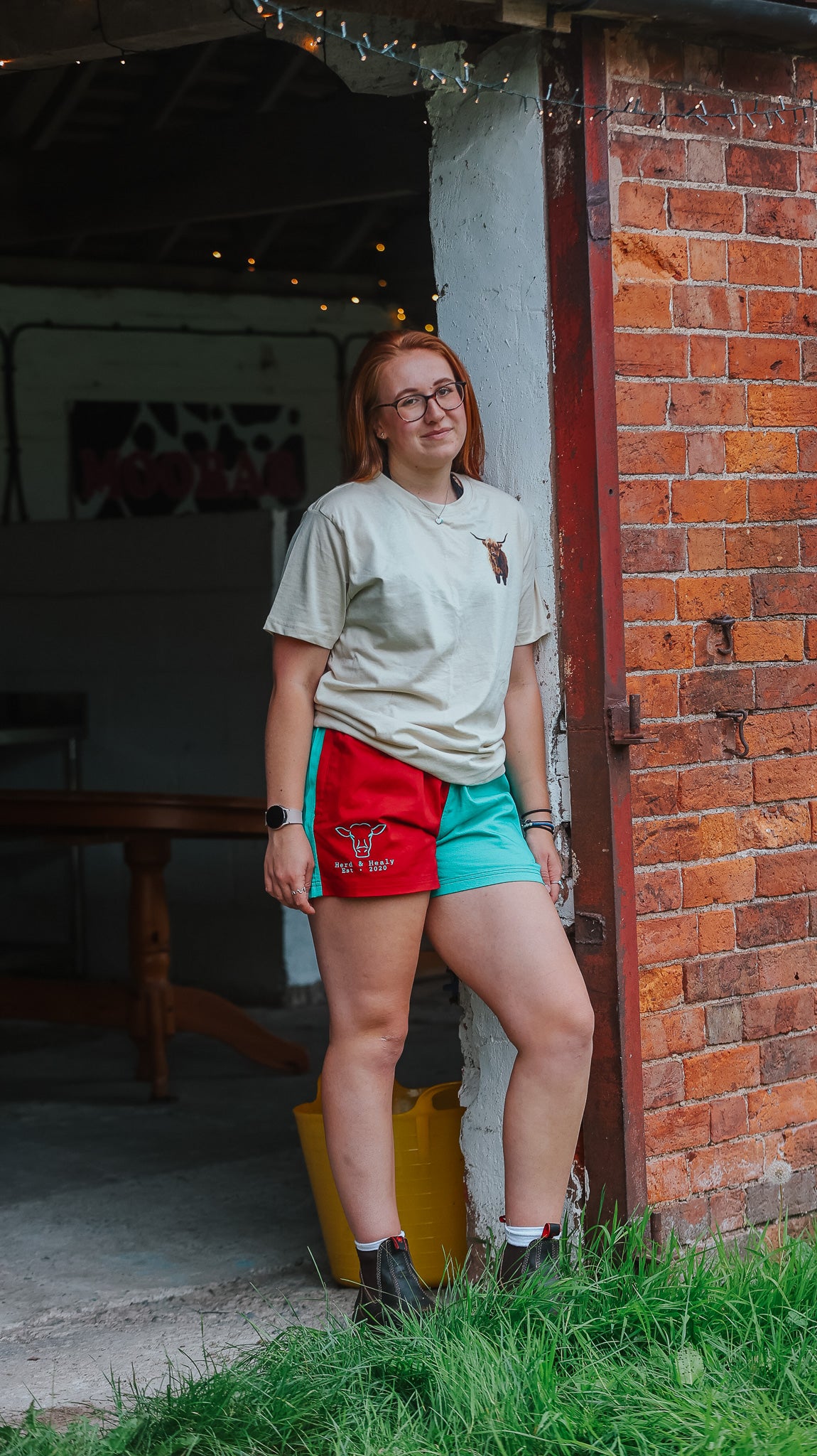 Seabrook Shorts (Burgundy/Teal)