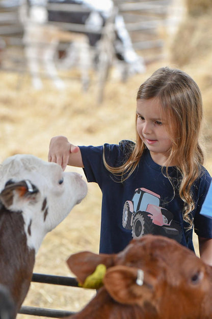 Pink Tractor T-shirt (Kids)