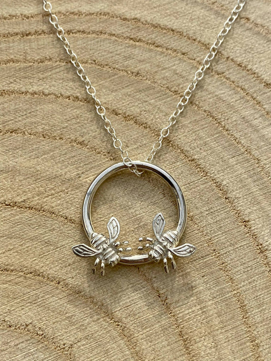 Double Bee Mine Pendant