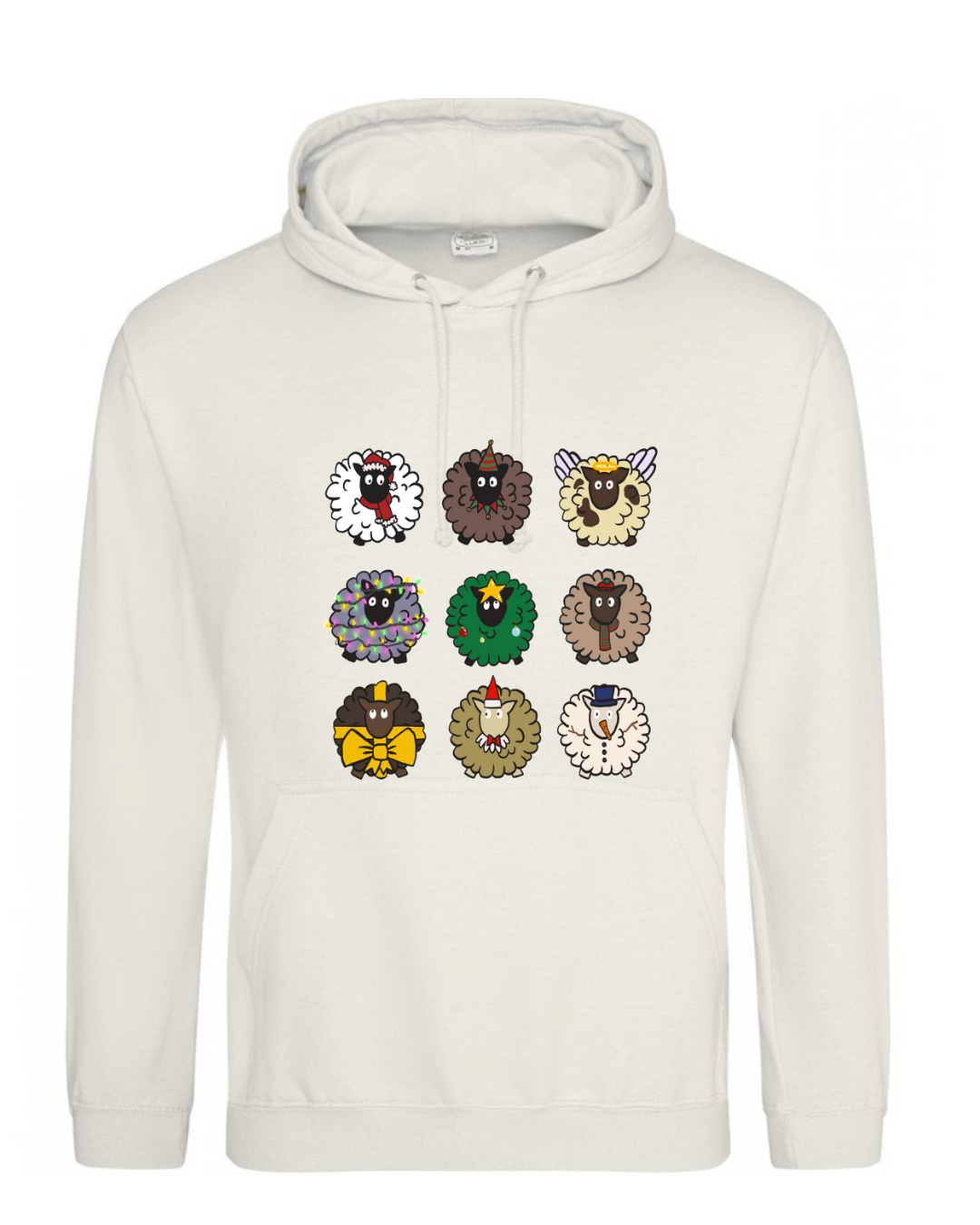 Festive Flock of Sheep Hoodie