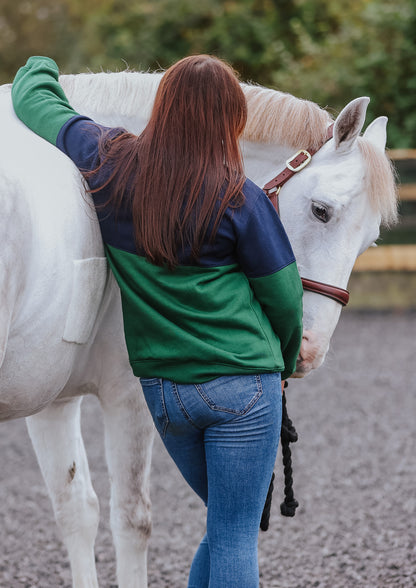 Swanley Sweatshirt (Navy/Bottle Green)