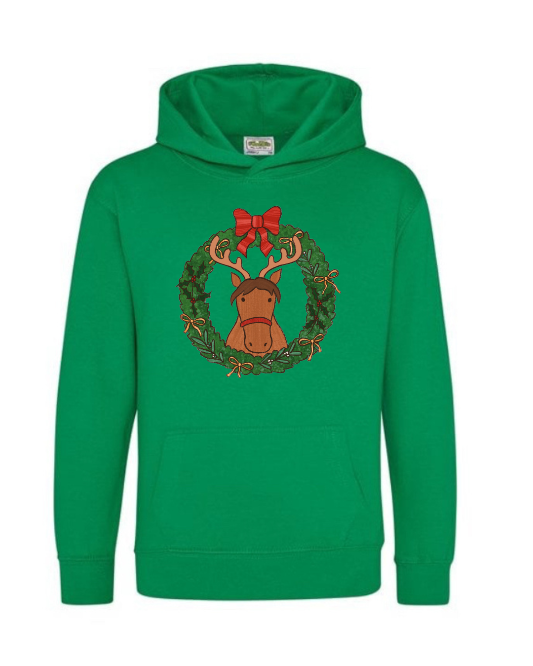 Mini Mane and Mistletoe Wreath Hoodie