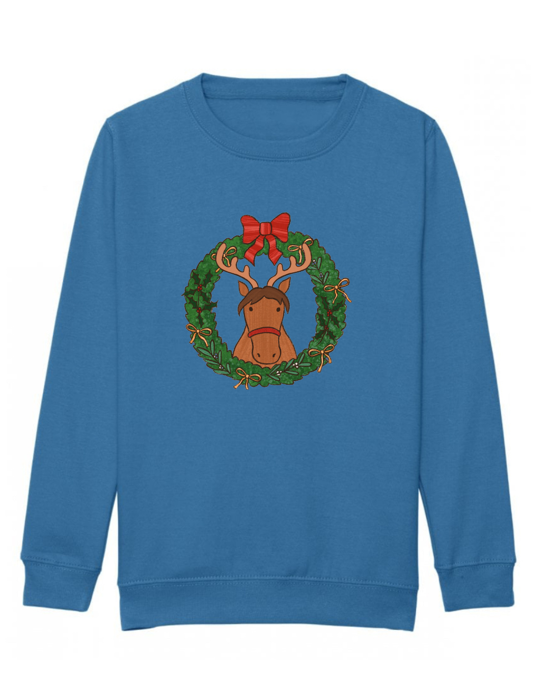 Mini Mane and Mistletoe Wreath Sweatshirt
